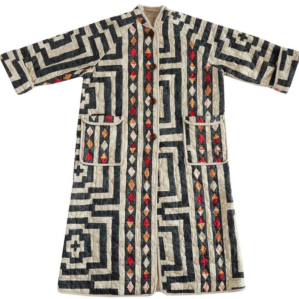 Jungalow Hypnotic quilted coat by Justina Blakeney